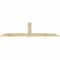 Ekena Millwork Eugene Rough Sawn Timber Gable Bracket, Douglas Fir, 96"W x 32"H x 2"D x 6"F, 8/12 Pitch GBW096X32X0206EUG00RDF - alternate 2